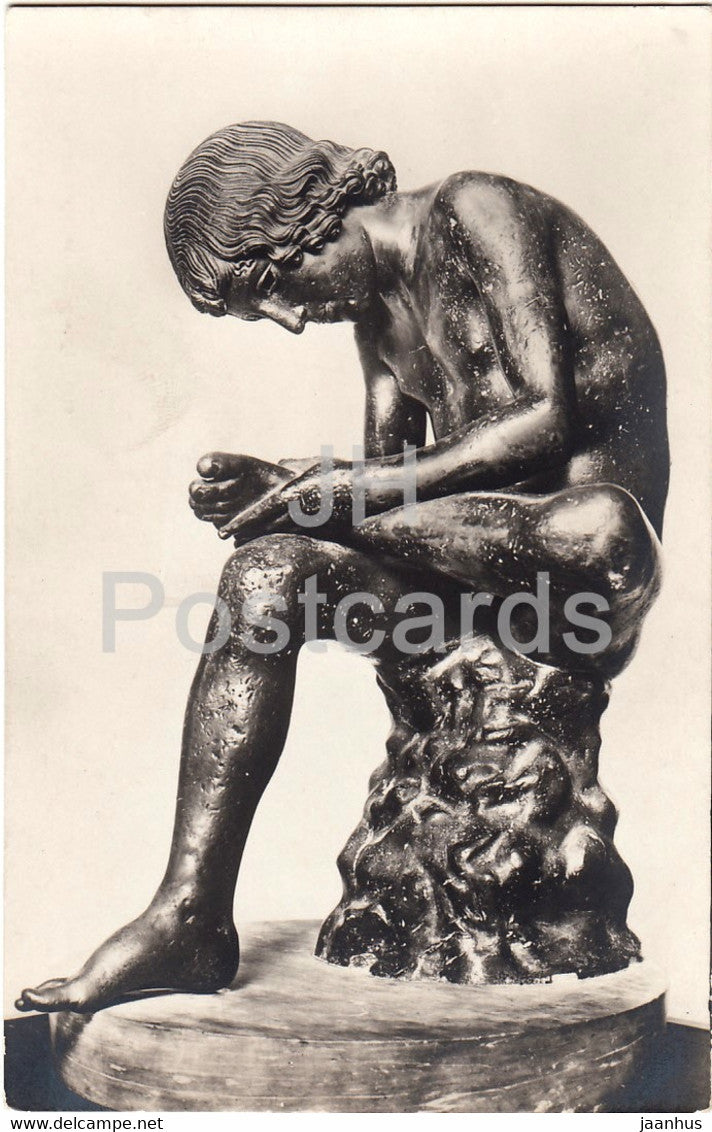 Roma - Rome - Palazzo Conservatori - Spinario - sculpture - old postcard - Italy - unused - JH Postcards