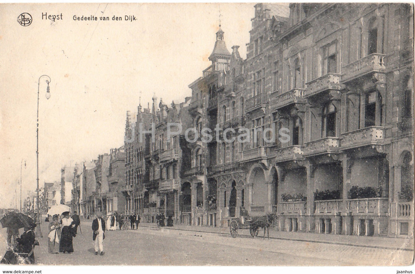 Heyst - Heist - Gedeelte van den Dijk - Feldpost - old postcard - 1917 - Belgium - used - JH Postcards