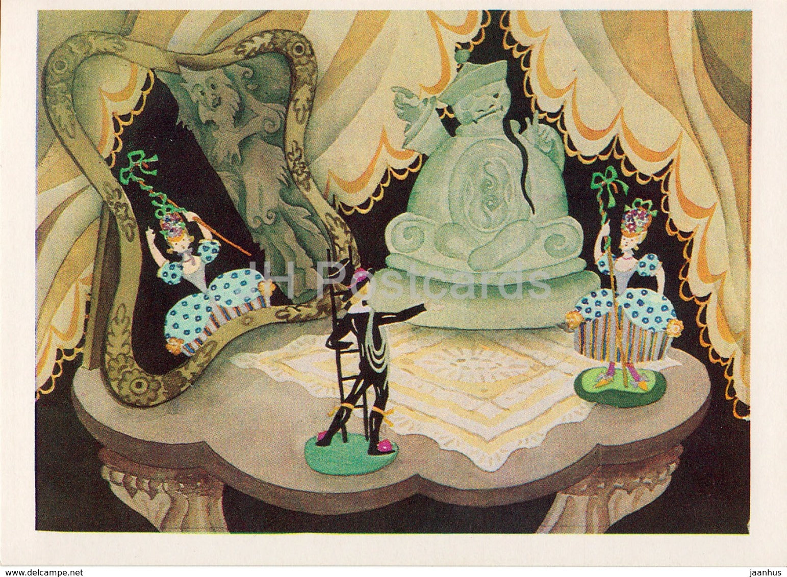 Fairy Tale by Hans Christian Andersen - Shepherdess and the Chimney Sweep - 1978 - Russia USSR - unused - JH Postcards