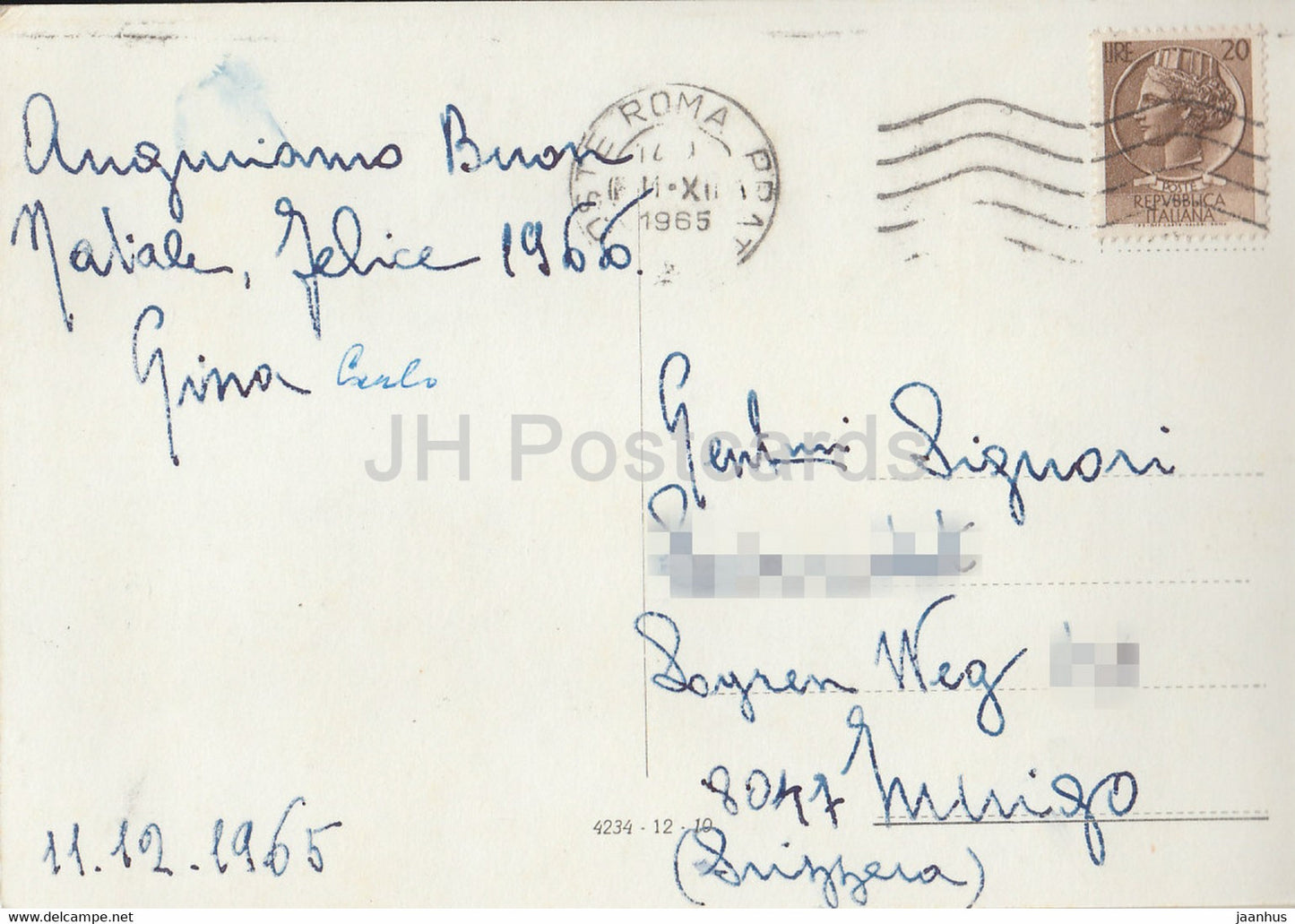 Roma - Rome - Piazza Navona - square - 1965 - Italy - used