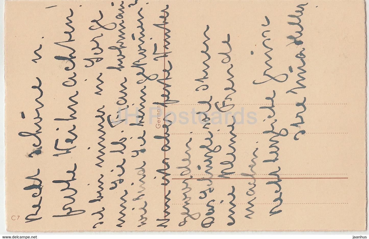 Carte de vœux de Noël - Ein Frohes Weihnachtsfest - bougie - C7 - carte postale ancienne - Allemagne - utilisée