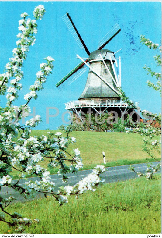 Muhle in Jork Borstel - windmill - 1992 - Germany - used - JH Postcards