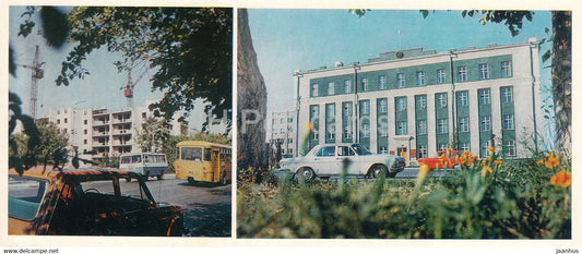 Kostanay - Building of New Dwelling Houses - Building of the City Committee of the Party 1985 - Kazakhstan USSR - unused - JH Postcards