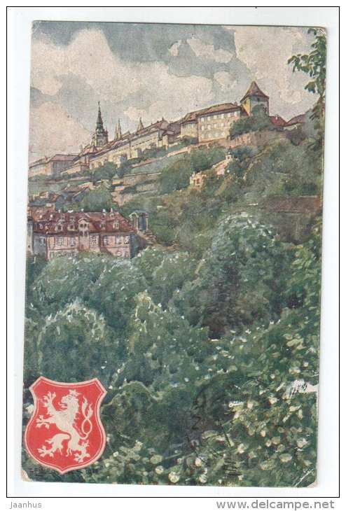 Fürstenberg Garden and Castle  - Praha - Czech Republik - FOP - old postcard - sent to Estonia 1921 - used - JH Postcards