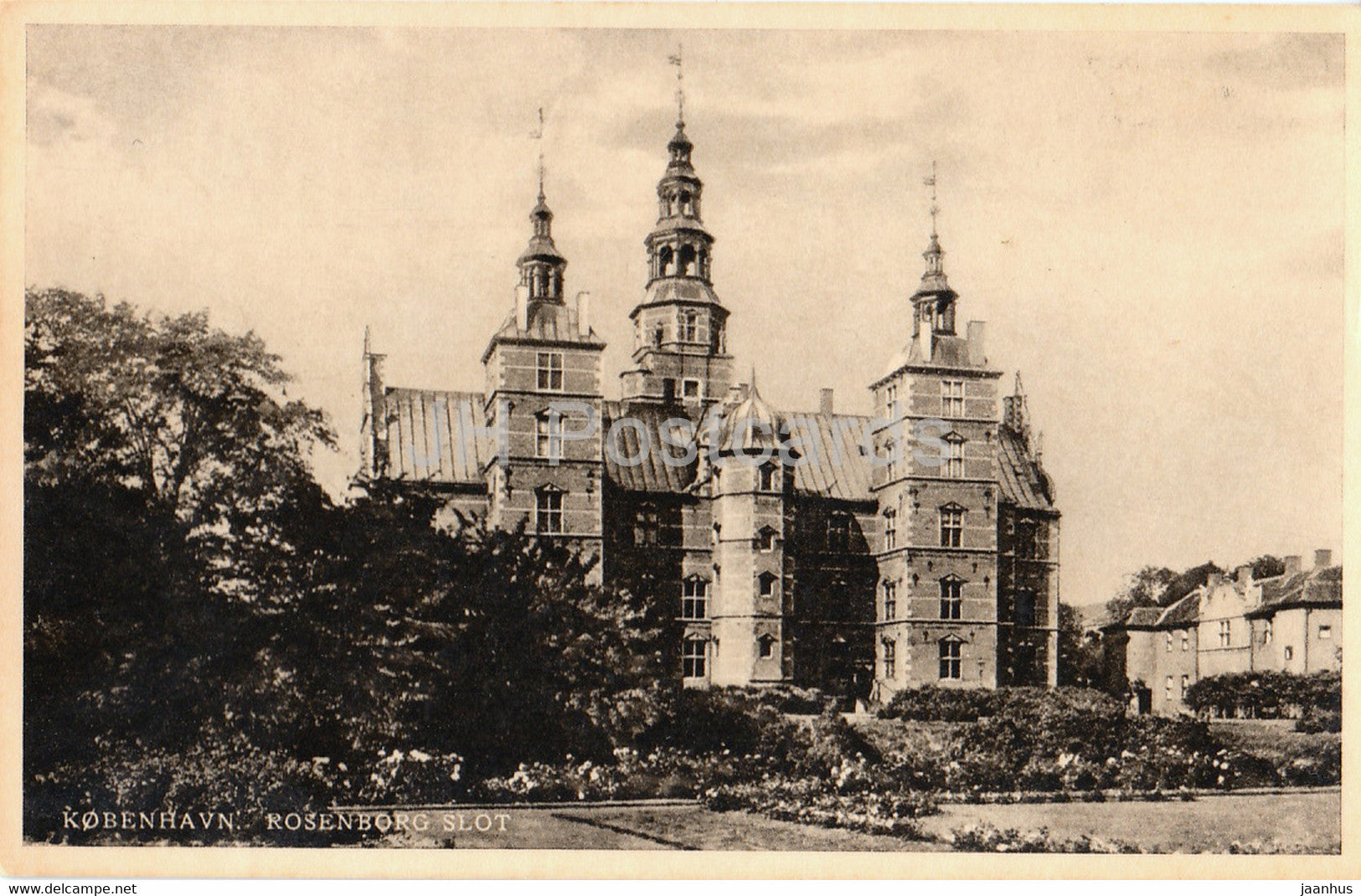 Copenhagen - Rosenborg Slot - castle - old postcard - 1948 - Denmark - used - JH Postcards