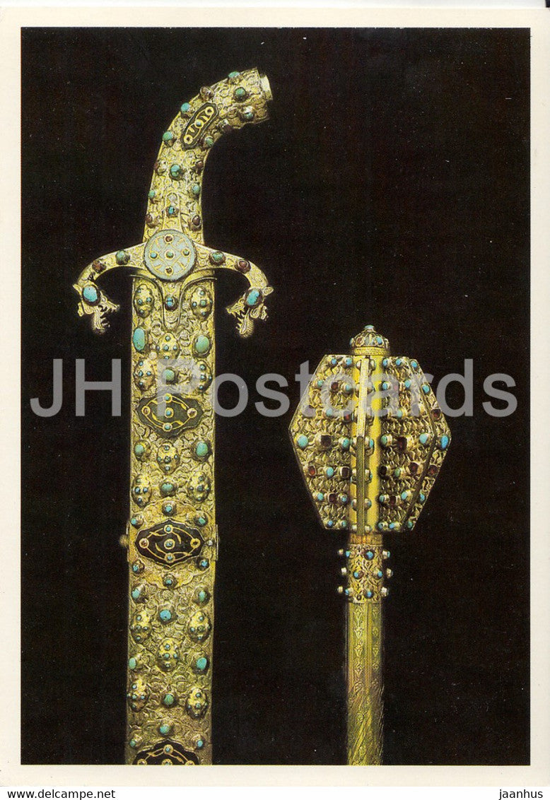 Pallasch und Pusikan - Broadsword and mace - Germany - unused - JH Postcards