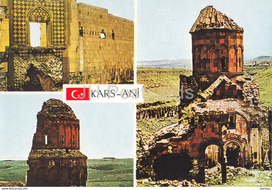 Kars Ani - ruins - multiview - Turkey - unused - JH Postcards