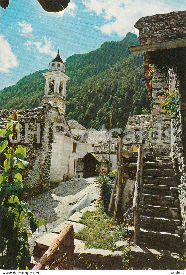 Sonogno - Valle Verzasca - 1036 - 1977 - Switzerland - used - JH Postcards
