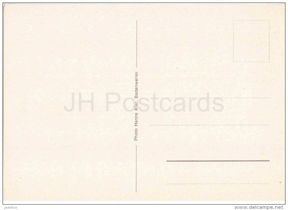 Badenweiler im Kurpark - park - Germany - nicht gelaufen - JH Postcards