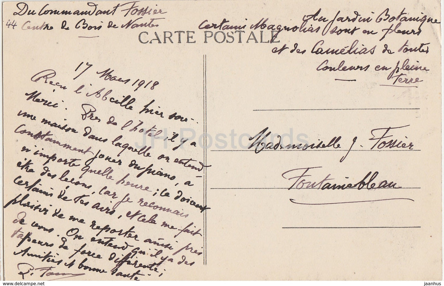 Nantes - Cour du Chateau Fenetre de la Chambre  - castle - 797 - old postcard - 1918 - France - used