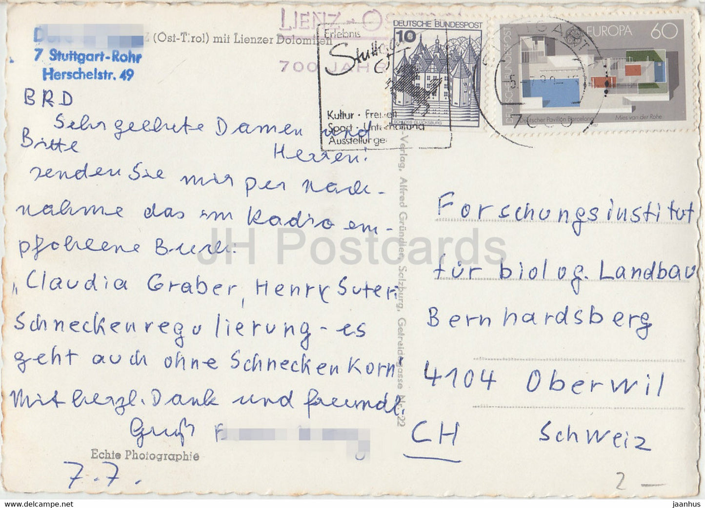 Lienz - Osttirol - mit Lienzer Dolomiten (5801) - Österreich - gebraucht