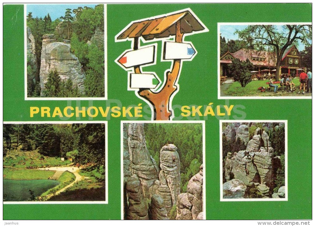 Prachovske Skaly - 1 - rocks - Czechoslovakia - Czech - unused - JH Postcards
