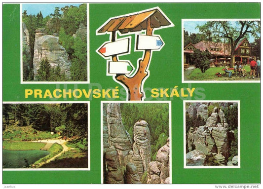 Prachovske Skaly - 1 - rocks - Czechoslovakia - Czech - unused - JH Postcards