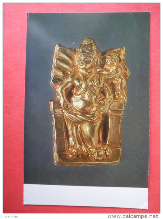 Figurine: Aphrodite of Kush - National Museum of Afghanistan - archaeology - Bactrian Gold - 1984 - USSR Russia - unused - JH Postcards