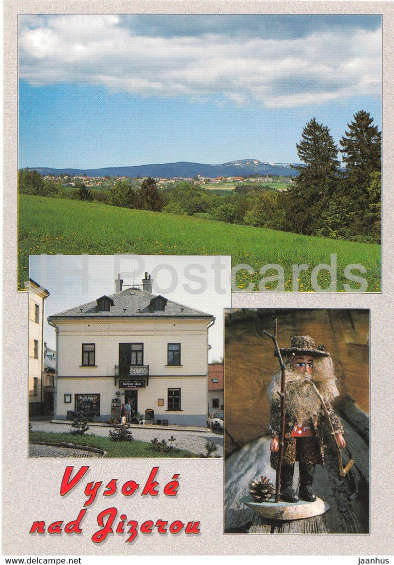 Vysoke nad Jizerou - Darkove zbozi - old man puppet - 2000 - Czech Republic - used - JH Postcards