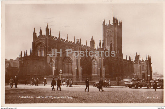 Manchester - Cathedral - North East - 98554 - old postcard - 1928 - England - United Kingdom - used - JH Postcards