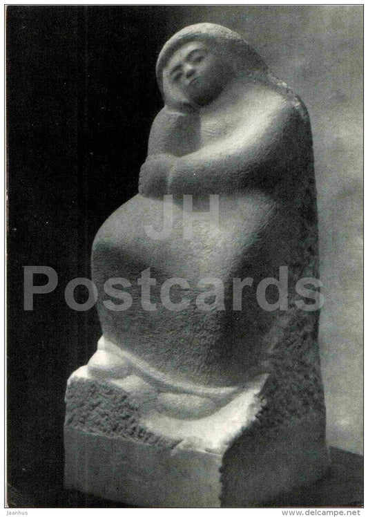 sculpture by Juozas Mikenas - Recreation , 1933 - lithuanian art - unused - JH Postcards