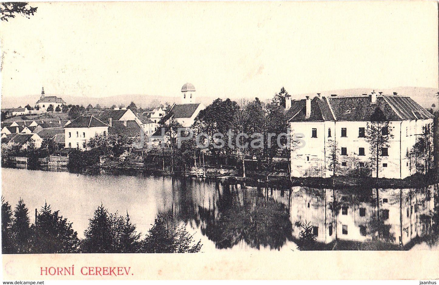 Horni Cerekev - old postcard - 1908 - Czech Republic - used - JH Postcards