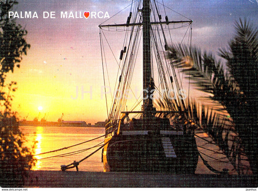 Palma de Mallorca - sailing ship - 2723 - 1984 - Spain - used - JH Postcards