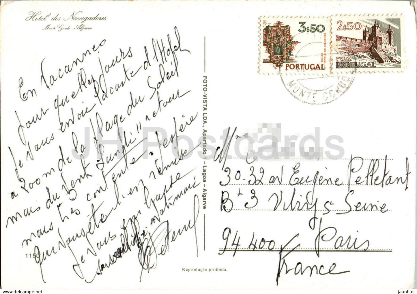 Algarve - Monte Gordo - Hotel dos Navegadores - 1150 - Portugal - used