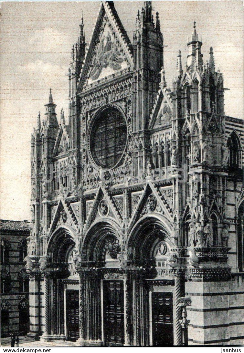Siena - La Cattedrale - Facciata - cathedral - facade - 42 - old postcard - Italy - unused - JH Postcards