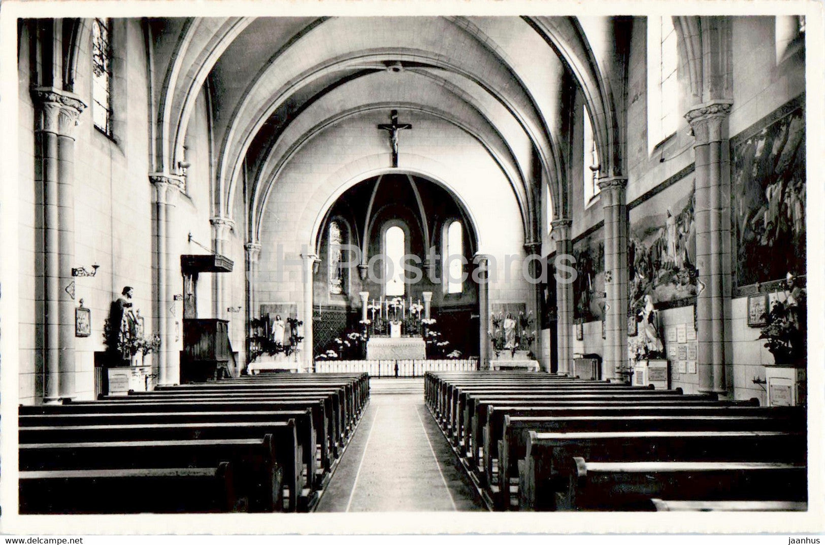 Leysin - Eglise catholique - church - 89 - old postcard - Switzerland - unused - JH Postcards