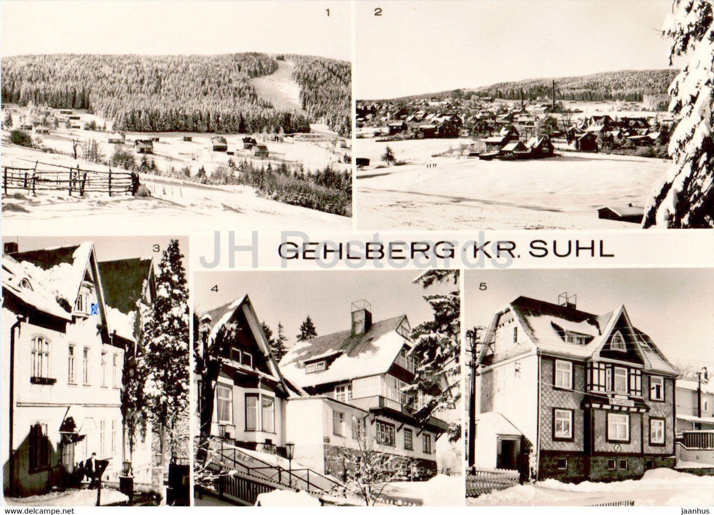 Gehlberg - Kr Suhl - FDGB Erholungsheim Frieden . Rennsteig - old postcard - Germany DDR - used - JH Postcards