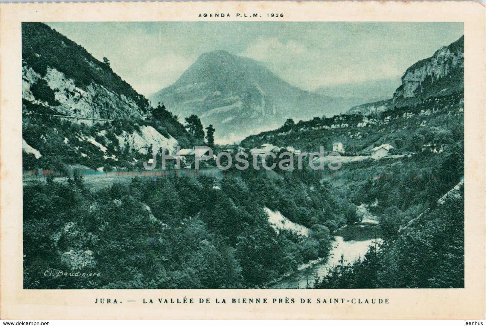 Jura - La Vallee de la Bienne pres de Saint Claude - old postcard - 1926 - France - unused - JH Postcards
