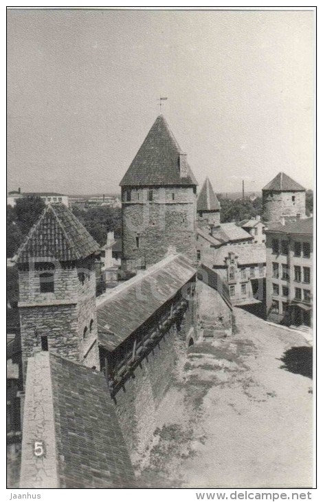 Sauna Tower , Gold-Leg Tower , Nunnadetagune - Old Town - Towers of Tallinn - Tallinn - 1972 - Estonia USSR - unused - JH Postcards