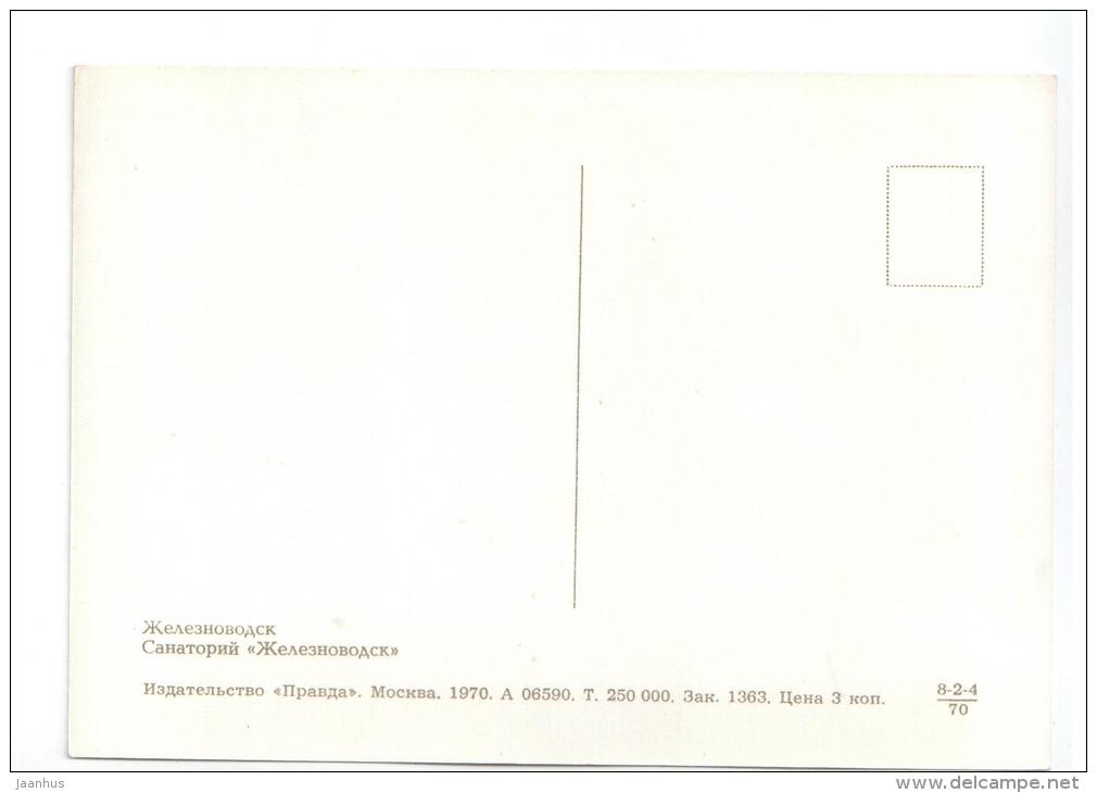sanatorium Zheleznovodsk - Zheleznovodsk - 1970 - Russia USSR - unused - JH Postcards
