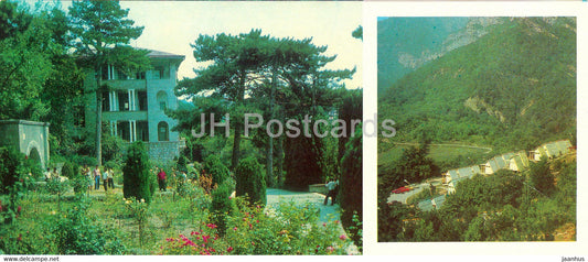 Yalta - sanatorium Dolossy - Glade of Fairy Tales camping - Crimea - 1980 - Ukraine USSR - unused - JH Postcards