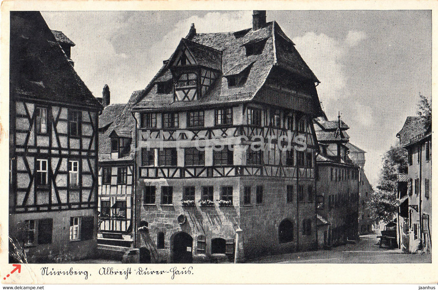 Nurnberg - Albrecht Durer Haus - Nuremberg - old postcard - 1940 - Germany - used - JH Postcards