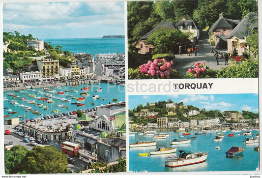 Torquay - multiview - boat - 1967 - United Kingdom - England - used - JH Postcards