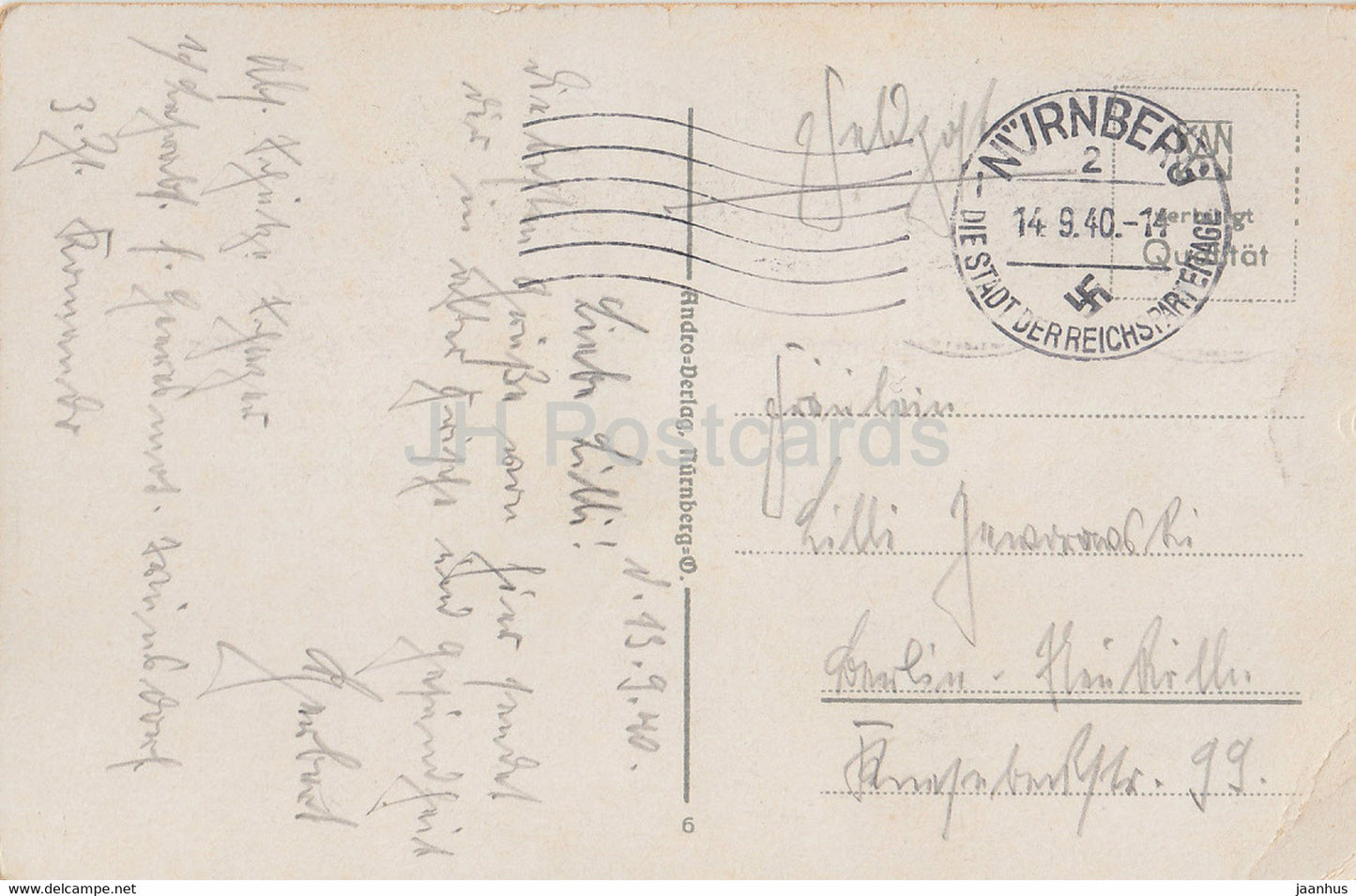 Nurnberg - Albrecht Durer Haus - Nuremberg - old postcard - 1940 - Germany - used