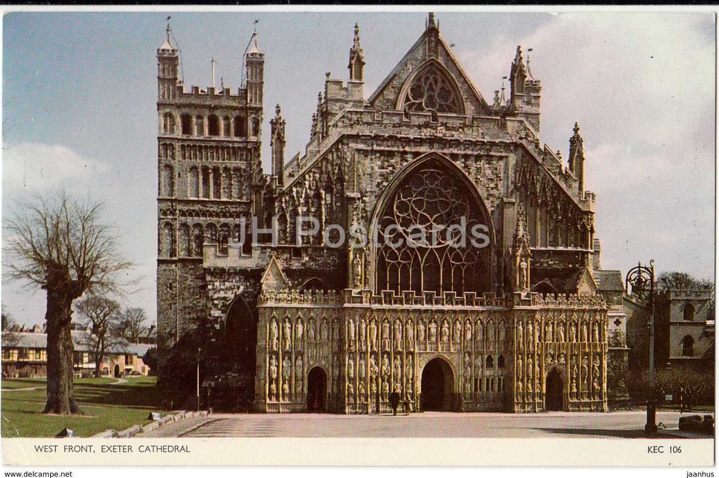 Exeter Cathedral - West Front - KEC 106 - 1969 - United Kingdom - England - used - JH Postcards