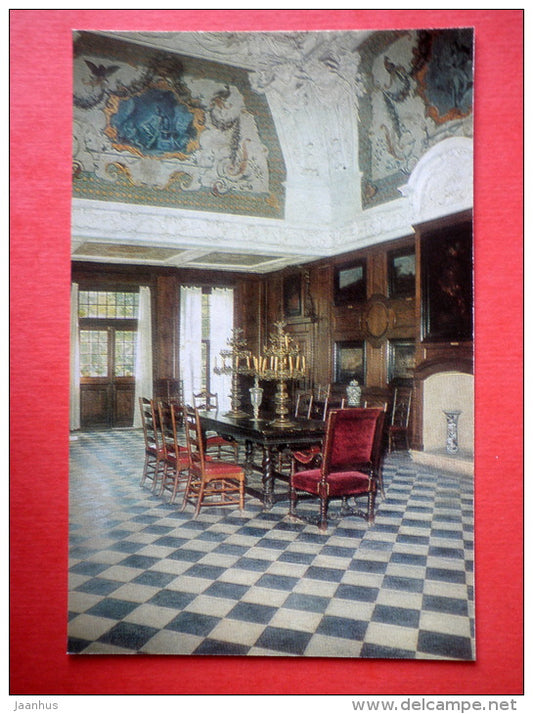 The Palace of Monplaisir , The Great Hall - Petrodvorets - 1978 - USSR Russia - unused - JH Postcards