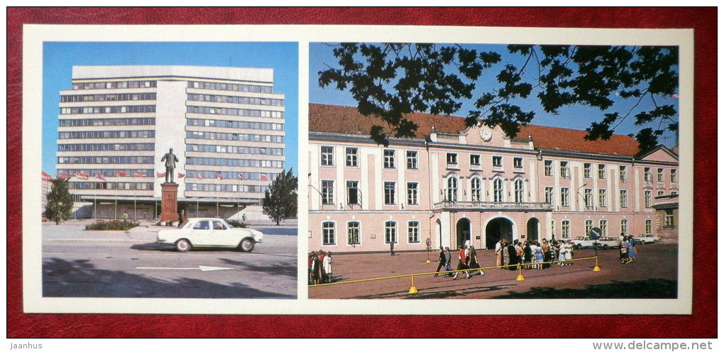 Headquartes of the Central Committee of the Communist Party of Estonia - Tallinn - 1980 - Estonia USSR - unused - JH Postcards
