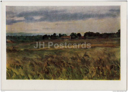 Painting by. I. Ostroukhov - Gloomy day , 1898 - Russian art - 1963 - Russia USSR - unused - JH Postcards
