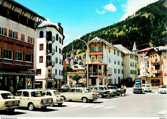Moena 1200 m - Dolomiti - car Fiat - 1972 - Italy - used - JH Postcards