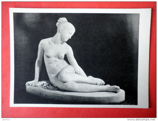 Nymph by Lorenzo Bartolini - sculpture - italian art - unused - JH Postcards