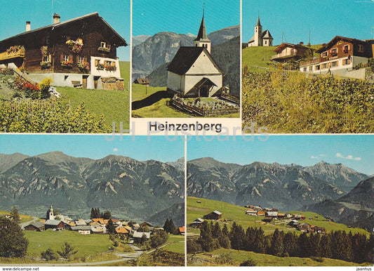 Heinzenberg - Valserhaus - Kirche Obertschappina - Urmein - Switzerland - unused - JH Postcards