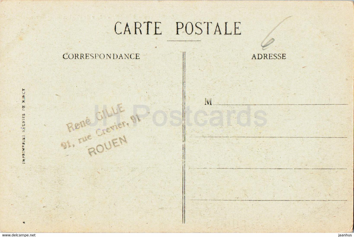 Rouen - Place de l'Eglise Saint Sever - church - 339 - old postcard - 1918 - France - used