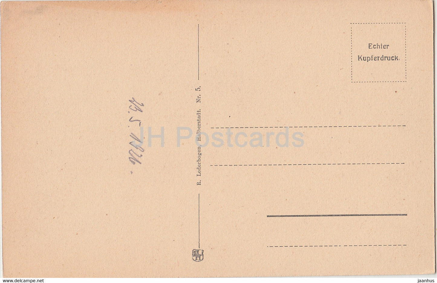 Wernigerode Schloss - castle - 5 -old postcard - 1926 - Germany - used