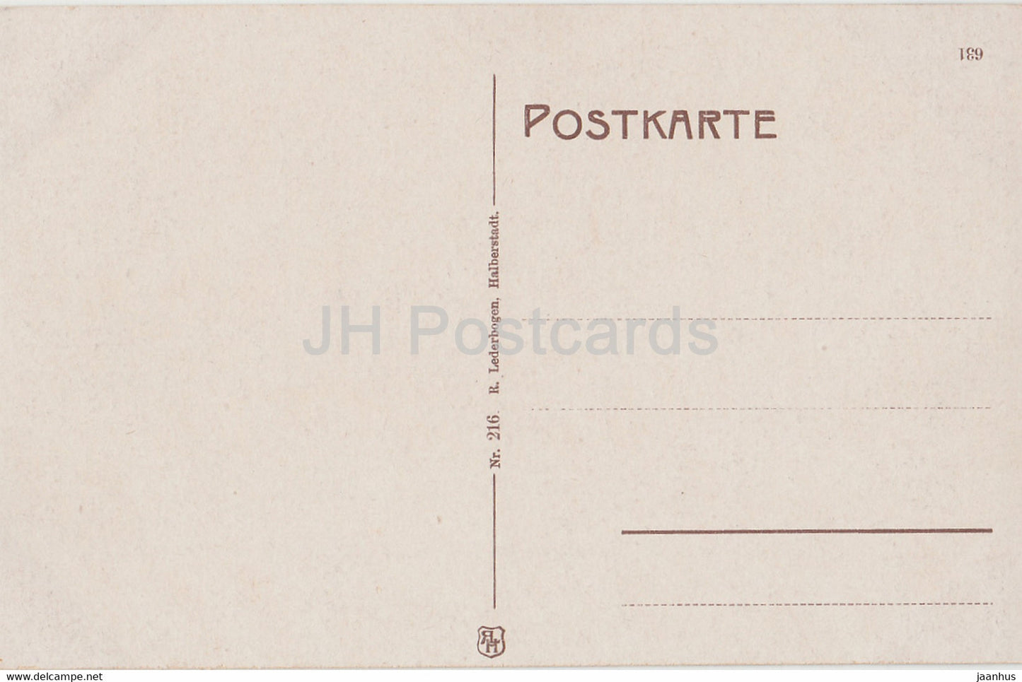 Harz - Ottofelsen - 216 - carte postale ancienne - 1912 - Allemagne - inutilisée