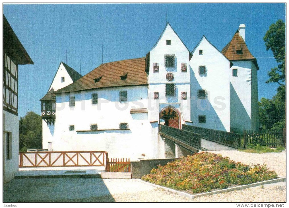 Hrad Seeberg - castle Seeberk - Ostroh near Franzensbad - museum - Frantiskovy Lazne - Czechoslovakia - Czech - unused - JH Postcards