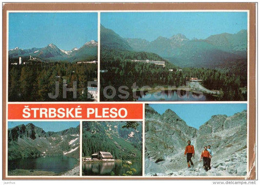Strbske Pleso - sanatorium Helios - Velke Hincovo - Vysoke Tatry - High Tatras - Czechoslovakia - Slovakia - used 1980 - JH Postcards