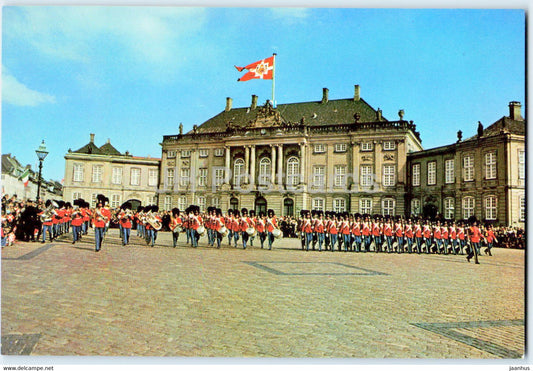 Copenhagen - The Royal Guards at Amalienborg - 1986 - Denmark - used - JH Postcards