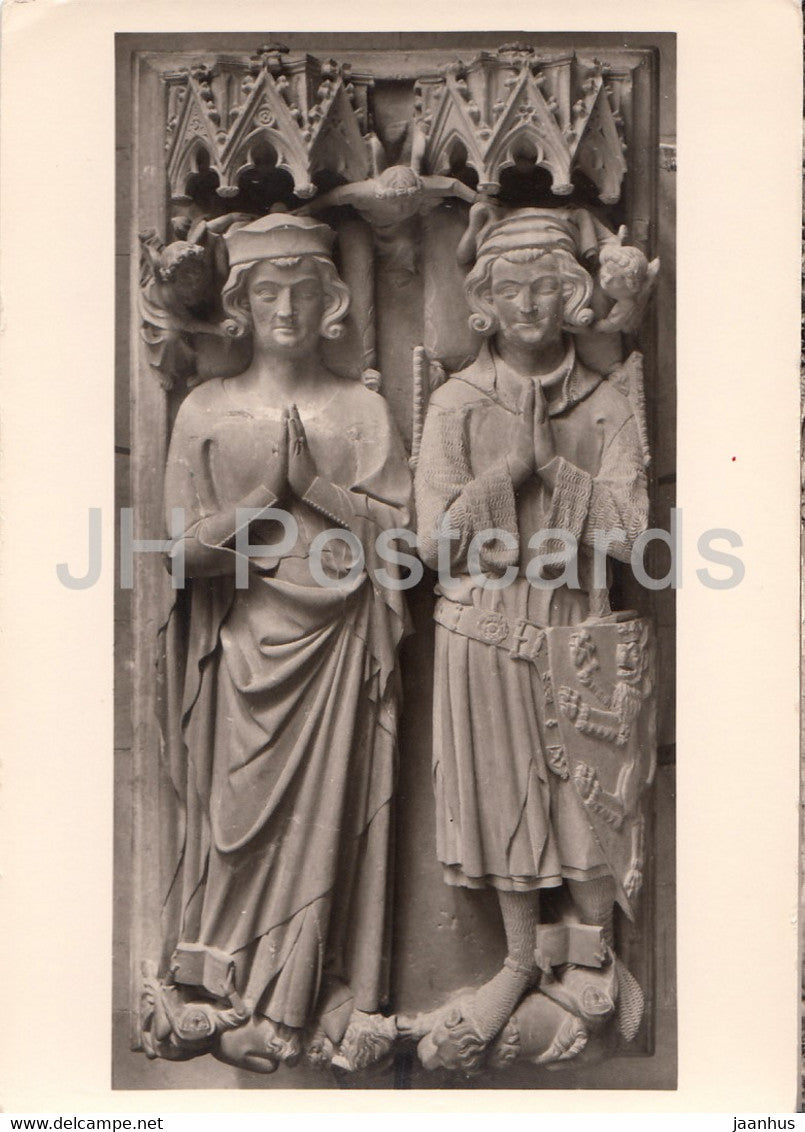 Marburg - Elisabethkirche - S-Chor - Doppelgrab der Landgrafen Otto und Johann - Germany - unused - JH Postcards