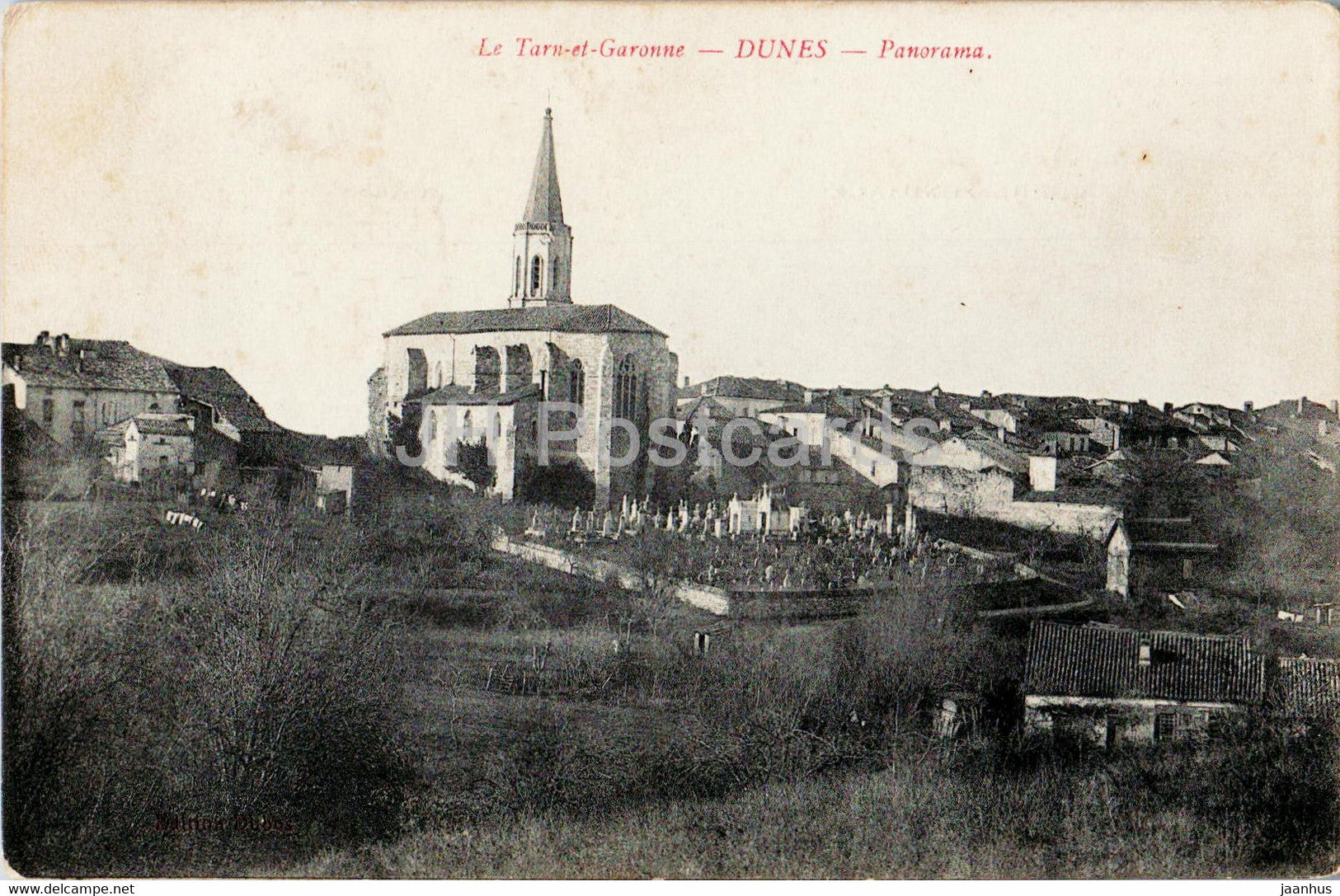 Le Tarn-et-Garonne - Dunes - Panorama - old postcard - France - unused - JH Postcards