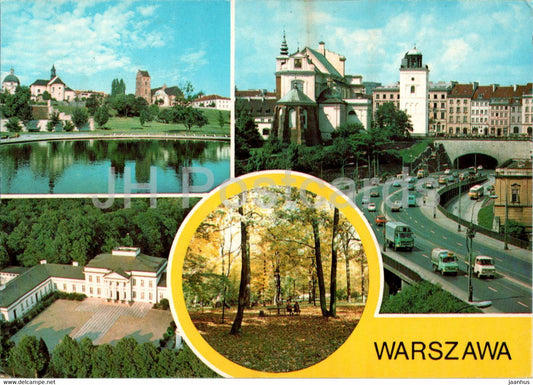 Warsaw - Warszawa - Widok na Nowe Miasto - Trasa W Z - multiview - Poland - unused - JH Postcards